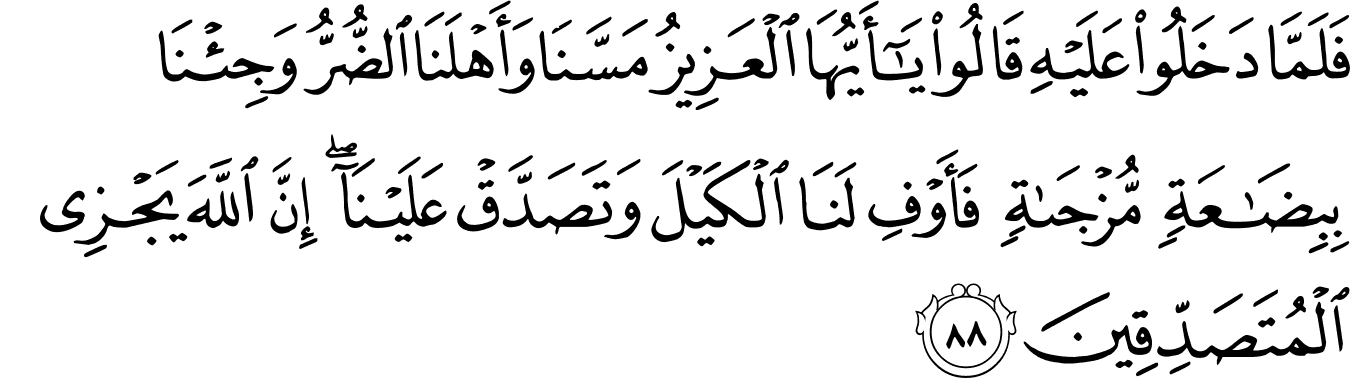 Surat Yusuf [12:87-99] - The Noble Qur'an - القرآن الكريم