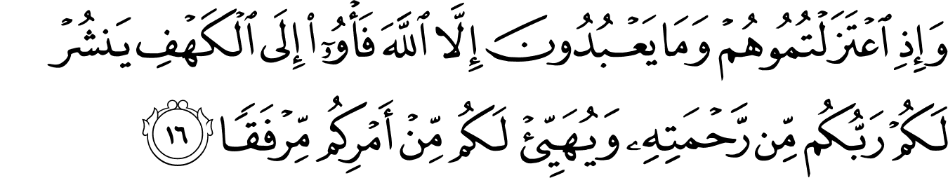 Surah al kahfi ayat 18